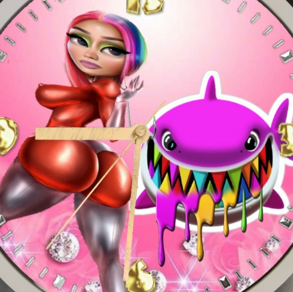 Trollz led wall clock
